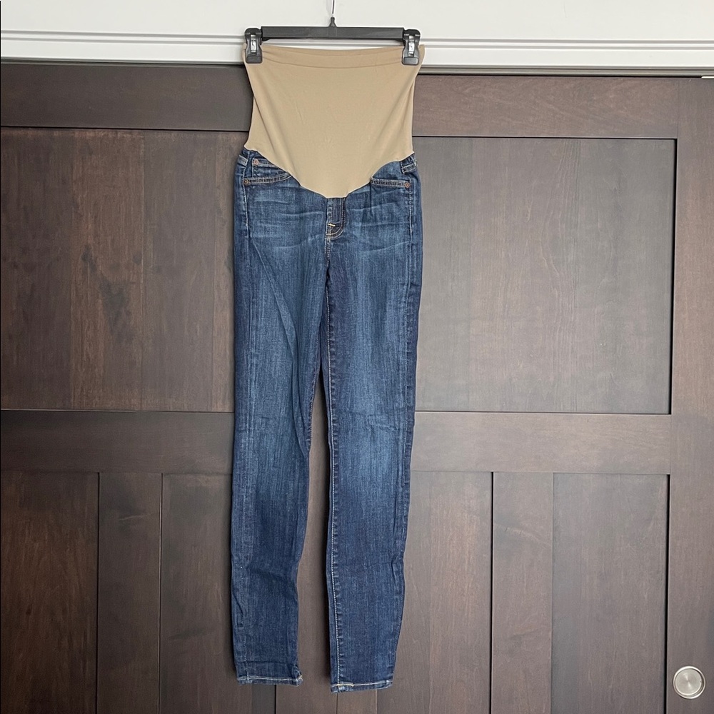 7 for all Mankind Maternity Skinny Jeans size 26